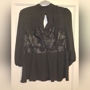 New york & Co Corset Chiffon Blouse